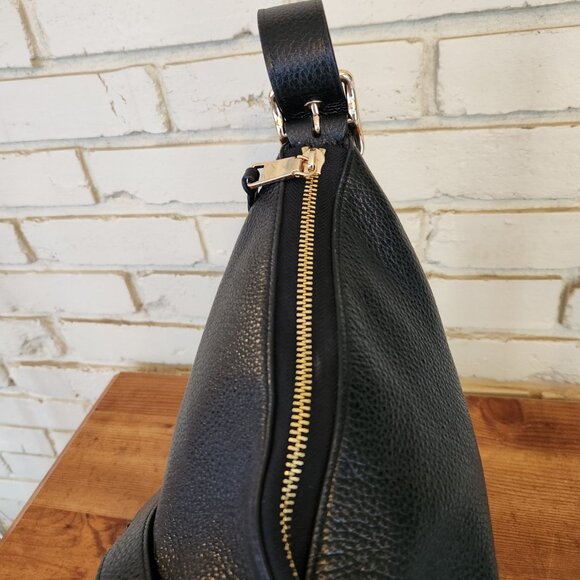 Coach Val Black Leather Shoulder Bag - Picture 9 of 12